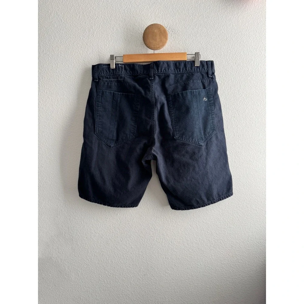 Rag & Bone Mens Loose Fit Navy Shorts Size 36